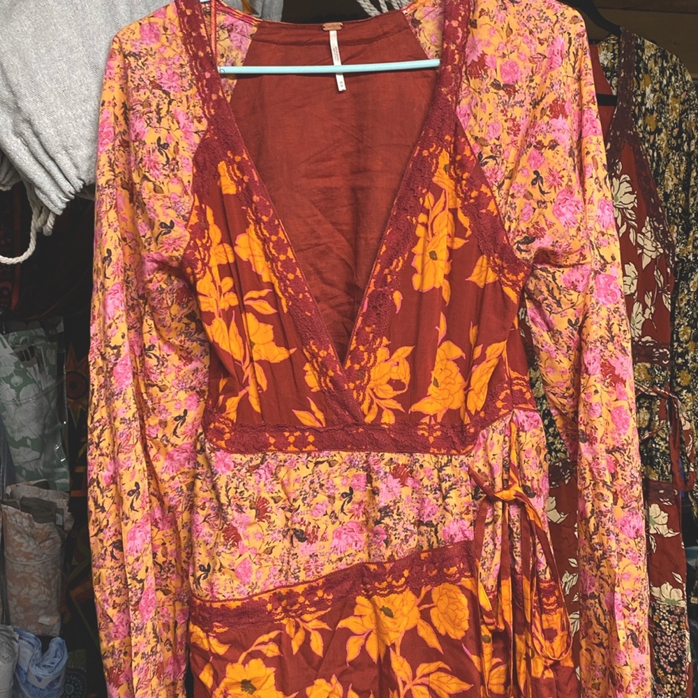 NWT Beautiful Free People Tilda Wrap Dress